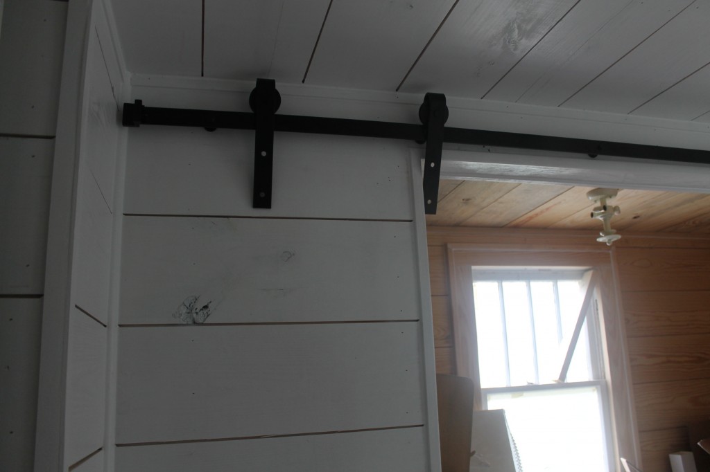 Barn door hardware to close off my very small office/work space